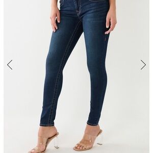 True Religion Jennie Mis Rise Curvy Skinny Jean